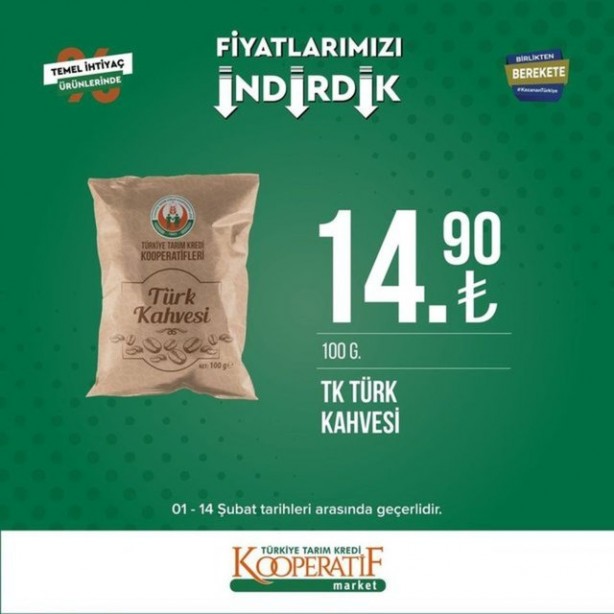 Foto - Tarım Kredi Marketleri'nden yeni kampanya! Yağ ve sütün fiyatı düştü... İşte indirim listesi