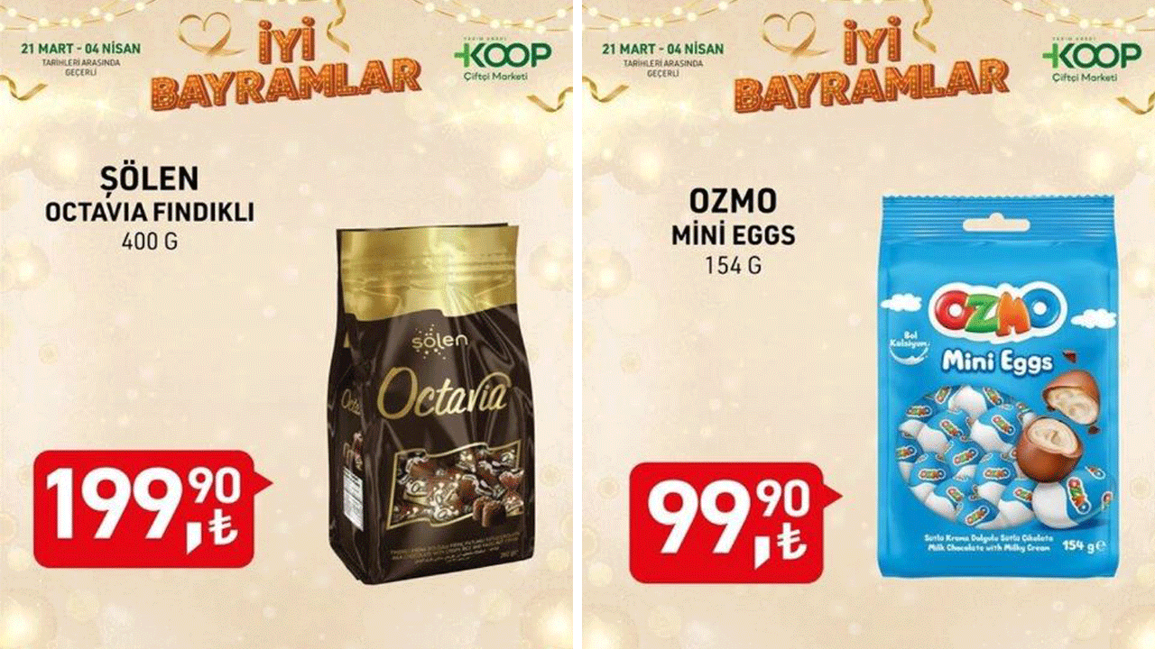 Foto - Tarım Kredi Market’te dev bayram indirimi başladı: En ucuz, en kaliteli çikolata ve kolonyalar satışta!