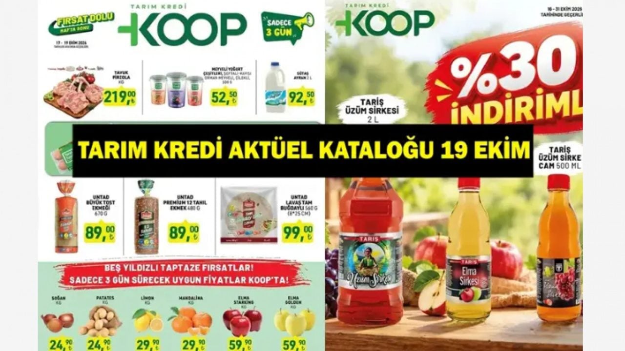 Tarım Kredi'de indirim rüzgarı: İşte 19 Ekim aktüel kataloğu!