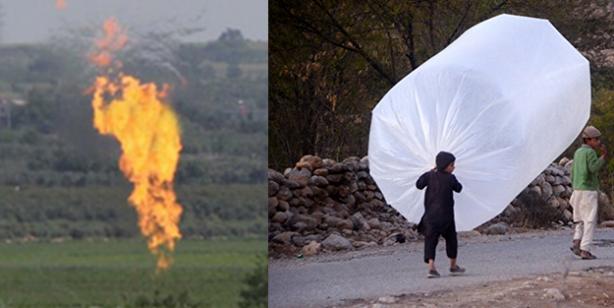 Tarlada şans eseri doğalgaz bulundu! Resmen fışkırıyor, insanlar evlerine poşetle gaz taşıyor