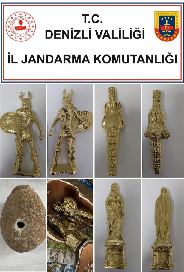 Foto - Tarlasında çalışıyordu! Küpü ve içindekini gören Denizlili çiftçi resmen büyüye kapıldı! İşte dedektifleri harekete geçiren tuzağın detayları
