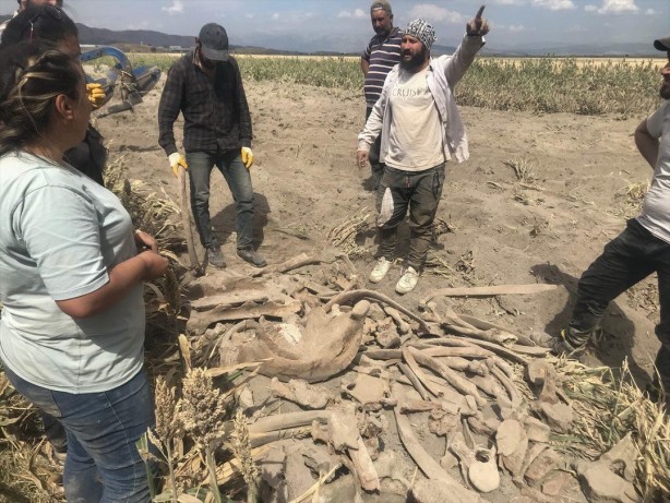 Foto - Tarlasını süren çiftçiyi şoke eden olay! Topraktan fışkırdı