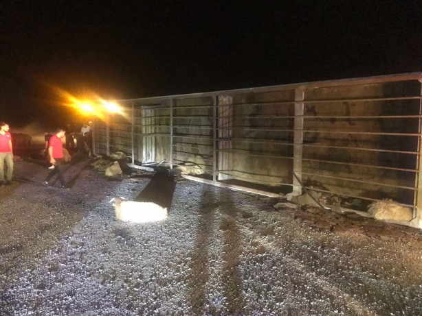 Foto - Tatvan'da tır devrildi