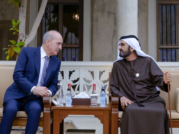 TBMM Başkanı Kurtulmuş Al Mektum ile görüştü