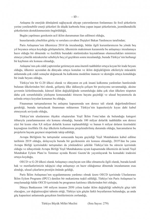 Foto - TBMM'de oybirliğiyle kabul edildi! İşte Paris İklim Anlaşması'nın maddeleri