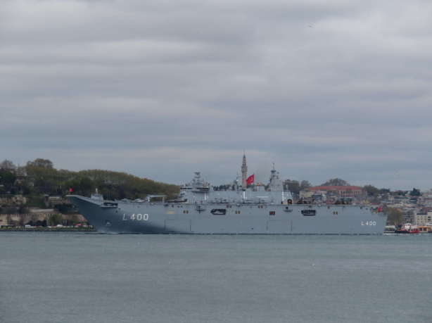 TCG Anadolu Başkan Erdoğan'ı selamlayacak