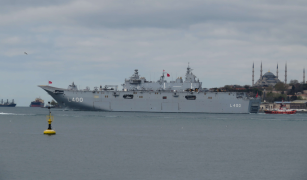 Foto - TCG Anadolu Başkan Erdoğan'ı selamlayacak