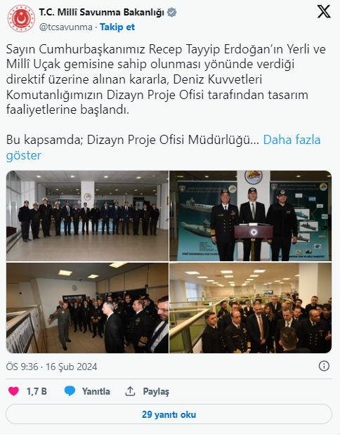 Foto - TCG Anadolu'nun ardından yeni hamle! Daha büyüğü geliyor