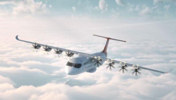 Foto - Tek şarjla 800 kilometre gidiyor! E9X isimli elektrikli uçak geliyor