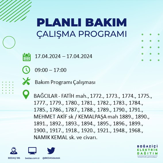 Foto - Tek tek açıklandı! İstanbul'un bu ilçeleri karanlığa gömülecek