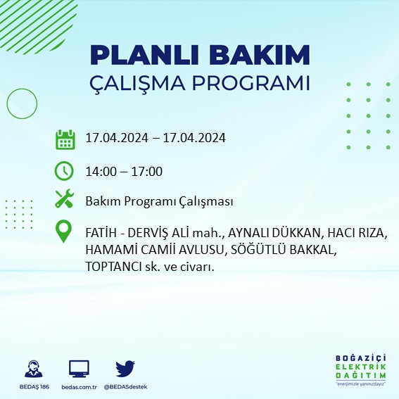 Foto - Tek tek açıklandı! İstanbul'un bu ilçeleri karanlığa gömülecek