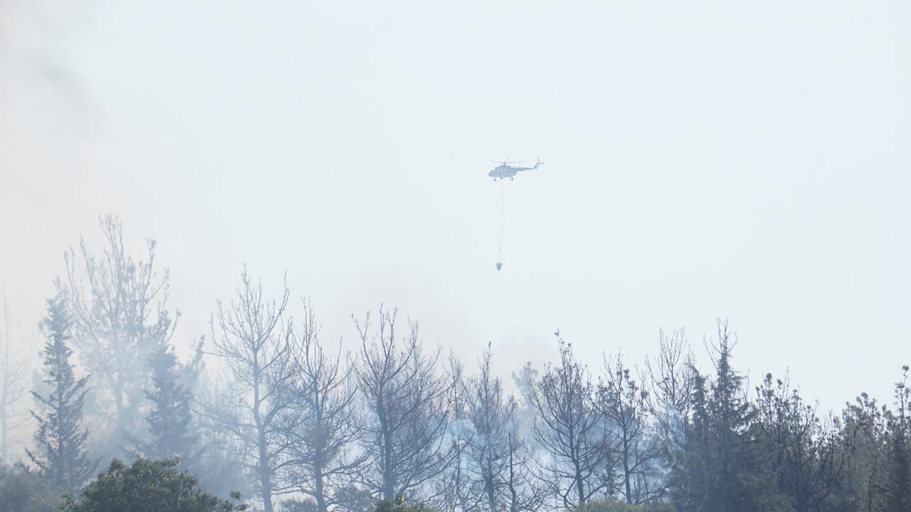Foto - Tekirdağ ve Çanakkale yanıyor! Orman yangını otoyolu kapattı