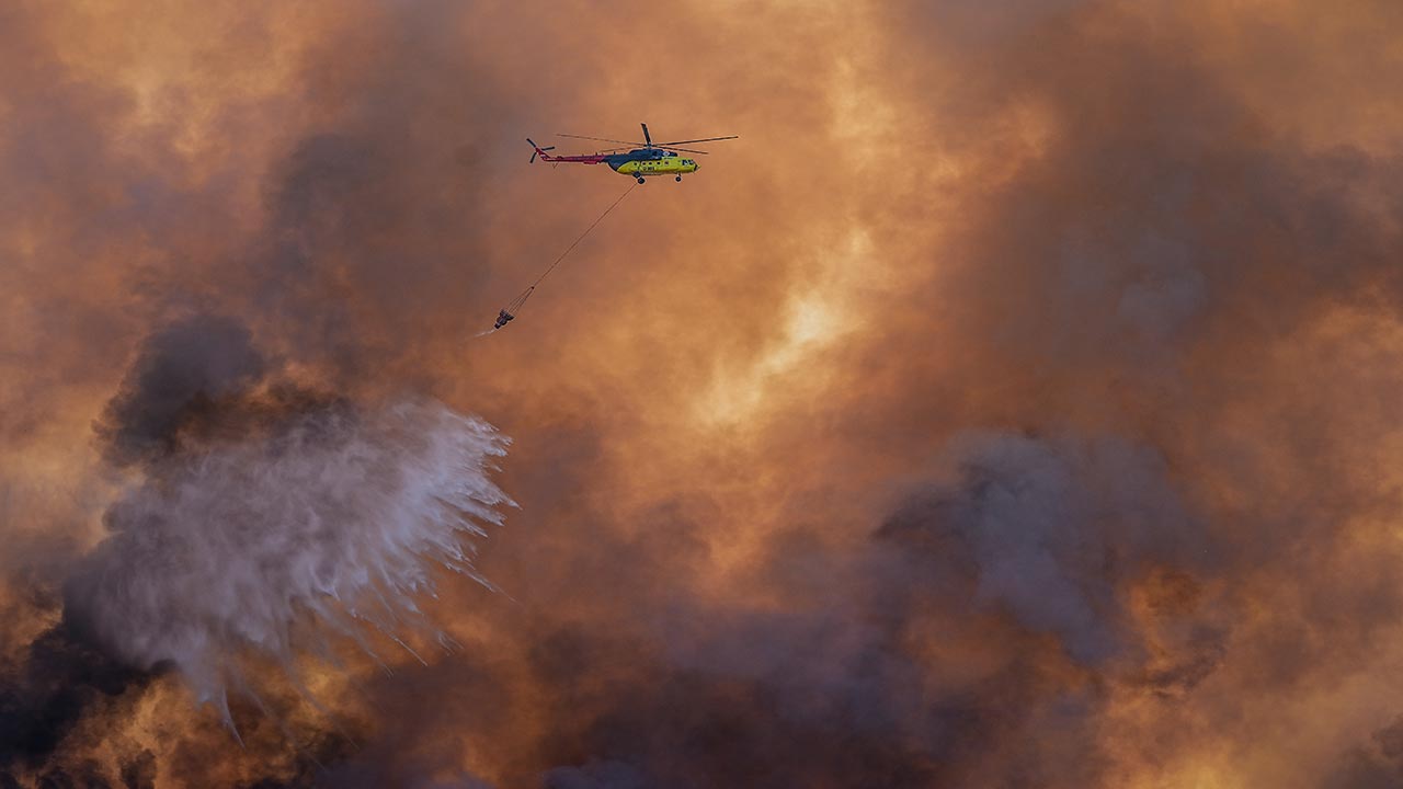 Foto - Tekirdağ ve Çanakkale yanıyor! Orman yangını otoyolu kapattı
