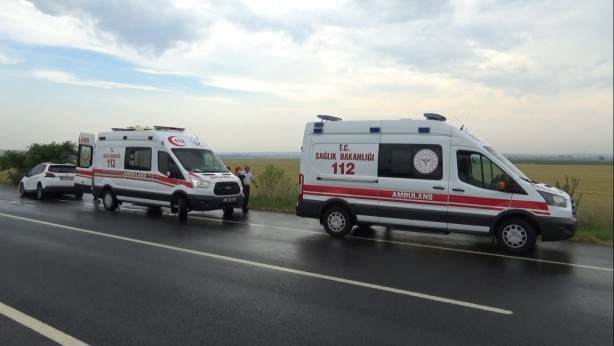 Foto - Tekirdağ'da feci kaza: 2’si ağır 4 yaralı
