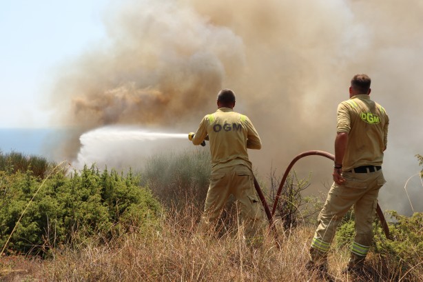 Foto - Tekirdağ’da yangın! Havadan ve karadan müdahale ediliyor