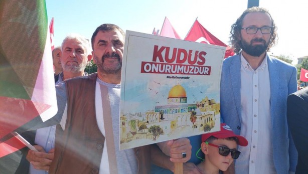 Foto - Tekirdağlılar Filistin için sokağa indi