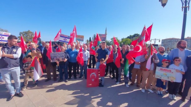 Foto - Tekirdağlılar Filistin için sokağa indi