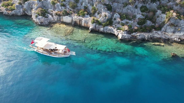 Foto - Tekne turlarının merkezi oldu! 1500 yıl önce denizin yuttuğu şehir