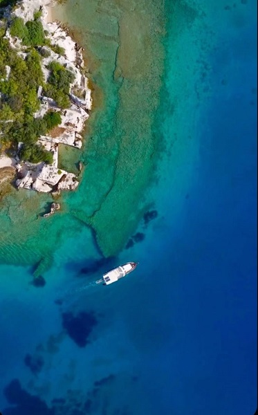 Foto - Tekne turlarının merkezi oldu! 1500 yıl önce denizin yuttuğu şehir