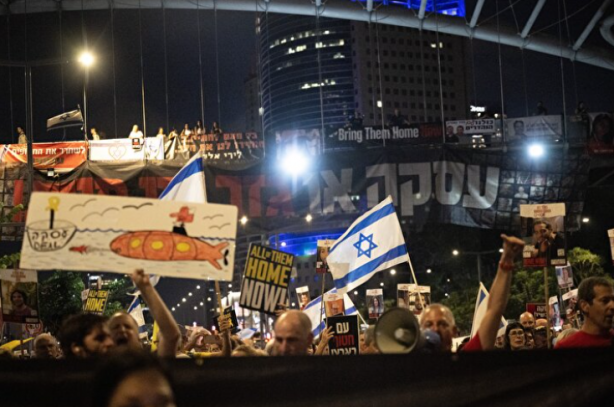 Foto - Tel Aviv'de dev protesto! vatandaşlar sokaklara döküldü