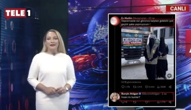 Foto - Tele1 spikeri Burçin Atılgan tesettürlü kadınları hedef aldı: İnsan mı bunlar?
