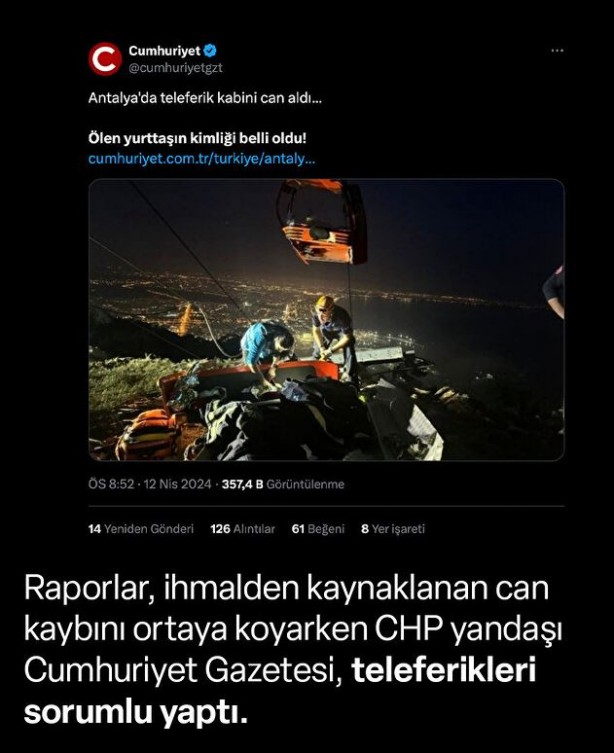 Foto - Teleferik değil bakımsızlık faciaya davetiye çıkardı