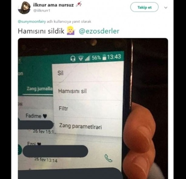 Foto - Telefonun dilini Azerice yaparsanız bakın ne olur