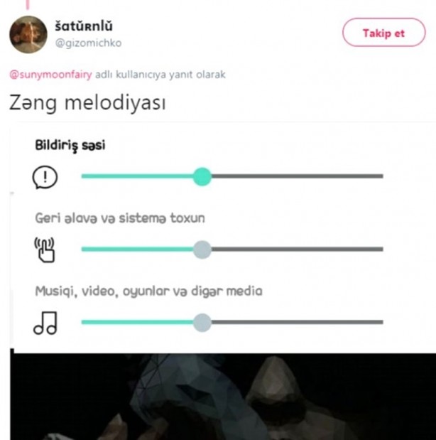 Foto - Telefonun dilini Azerice yaparsanız bakın ne olur