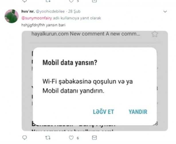 Foto - Telefonun dilini Azerice yaparsanız bakın ne olur