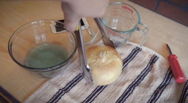 Foto - Telefonunu soğanla şarj etti! Bakın nasıl...