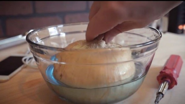 Foto - Telefonunu soğanla şarj etti! Bakın nasıl...