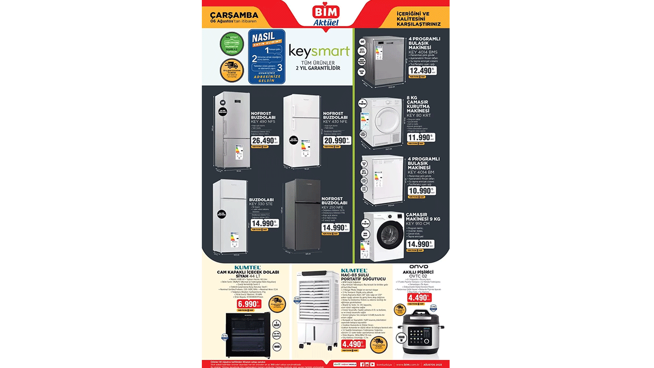 Foto - Televizyon, bisiklet, dondurma makinesi... BİM'de yeni haftanın kataloğu yayınlandı!