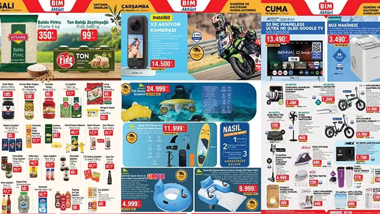 Televizyon, bisiklet, dondurma makinesi... BİM'de yeni haftanın kataloğu yayınlandı!