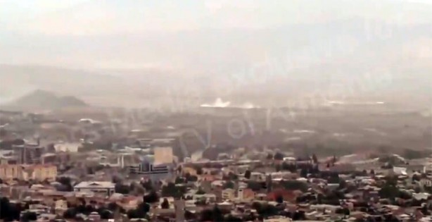 Foto - Televizyonlar canlı yayında! Füzeler gökyüzünde, sirenler çalıyor 