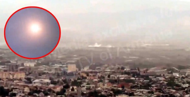 Televizyonlar canlı yayında! Füzeler gökyüzünde, sirenler çalıyor 