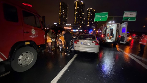 Foto - TEM Otoyolu'nda kaza, kaza getirdi!