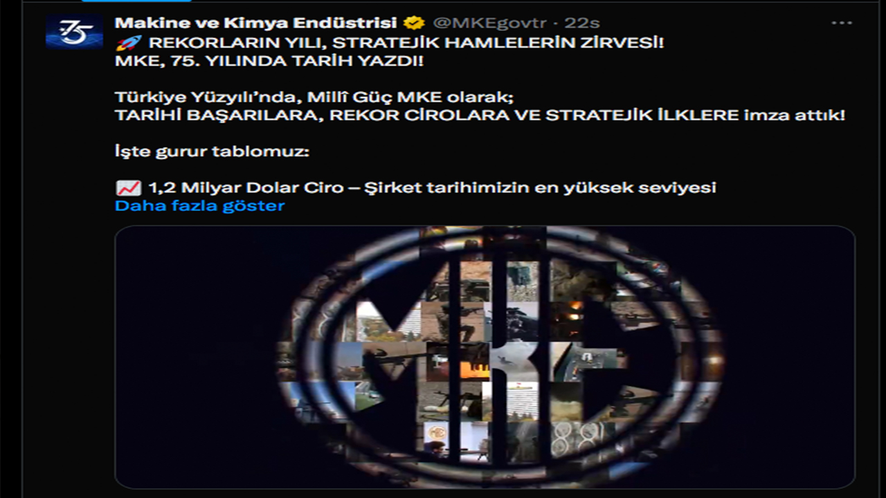 Foto - Temelleri Fatih Sultan Mehmet Han’a dayanan MKE 75. yılında tarih yazdı: Türkiye Yüzyılı’nın milli gücü MKE gururumuz oldu... O artık dünyanın en büyüklerinden