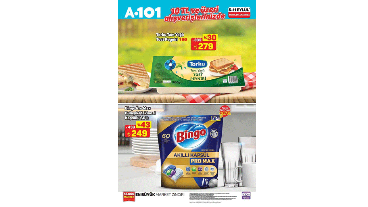 Foto - Temizlik ürünleri ön plana çıktı! A101'de 5 Eylül haftanın yıldızları fırsatları geldi