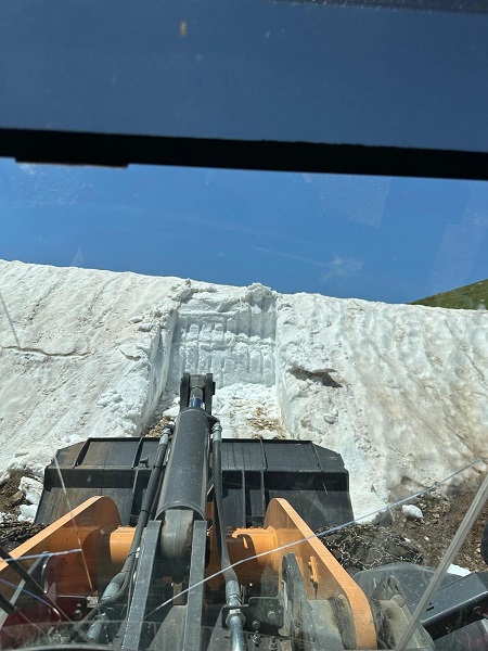 Foto - Temmuz ayında karla mücadele