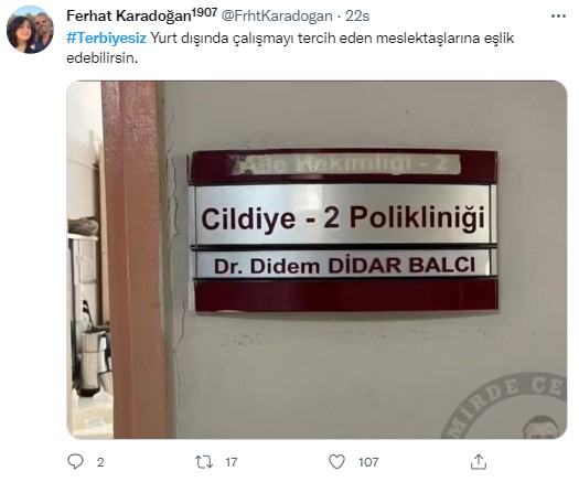 Foto - 'Terbiyesiz' doktora tepkiler dinmiyor! Vatandaşlardan Didem Didar Balcı'ya sert tepki