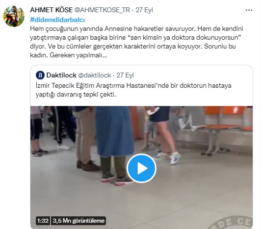 Foto - 'Terbiyesiz' doktora tepkiler dinmiyor! Vatandaşlardan Didem Didar Balcı'ya sert tepki