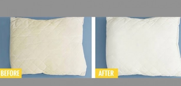 Foto - Terden sararan yastıkları 5 dakikada beyazlatıyor! Avrupalılar asırlardır yapıyor