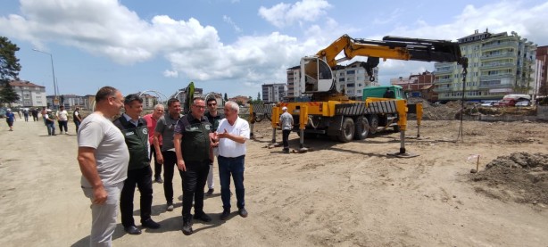 Foto - Terme Çayı ıslahında fore kazıklar tamam! Artık sona geliniyor
