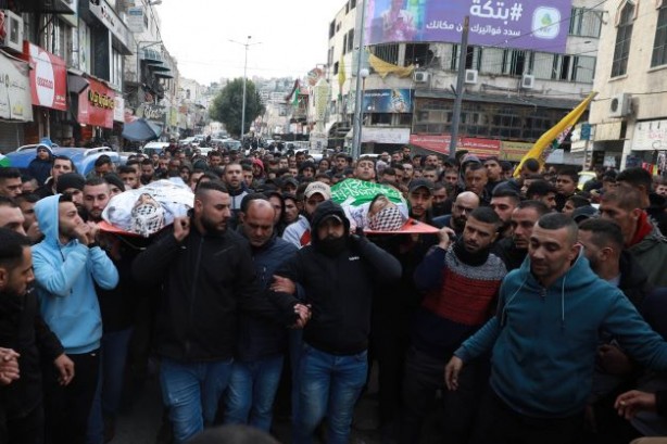 Foto - Teröristler şehit etti! İki Filistinli toprağa verildi