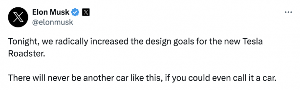 Foto - Tesla yapacağını yaptı! Elon Musk Roadster için tarih verdi! İnanılır gibi değil! 0’dan 100’e 1 saniyenin altında çıkıyor!