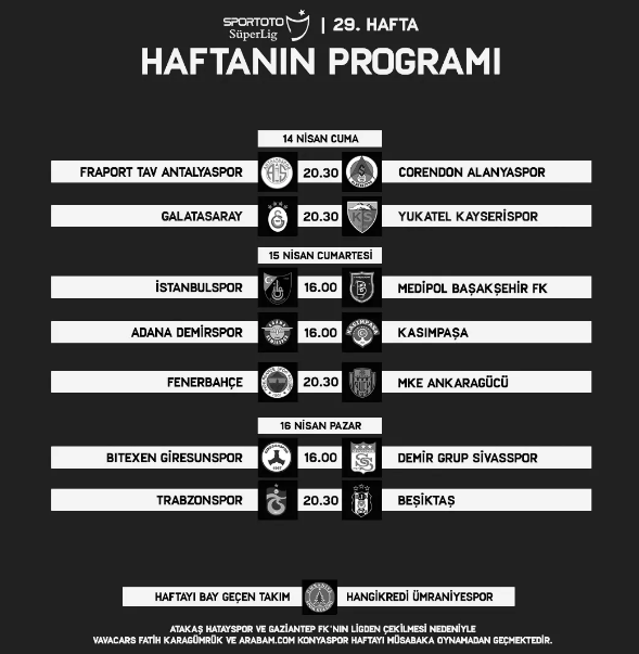 Foto - TFF duyurdu! İşte dev derbilerin tarihleri belli oldu...