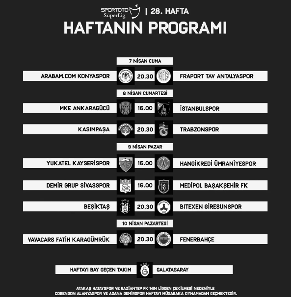 Foto - TFF duyurdu! İşte dev derbilerin tarihleri belli oldu...