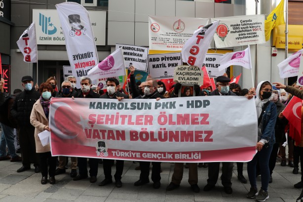 Foto - TGB üyelerinden Gara'da 13 vatandaşı şehit eden terör örgütü PKK'ya tepki