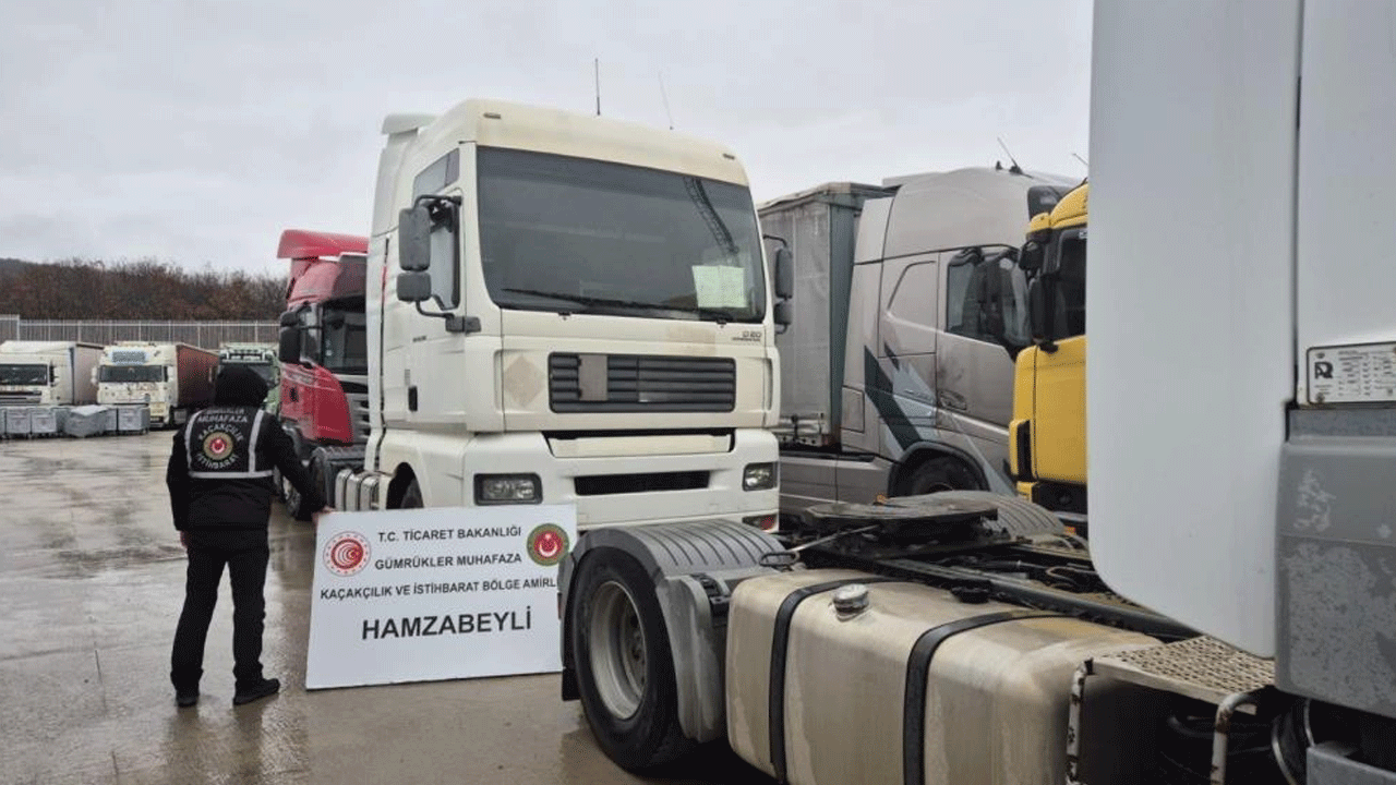 Ticaret Bakanlığı 195 çekici ve 177 dorse cinsi araç ele geçirdi