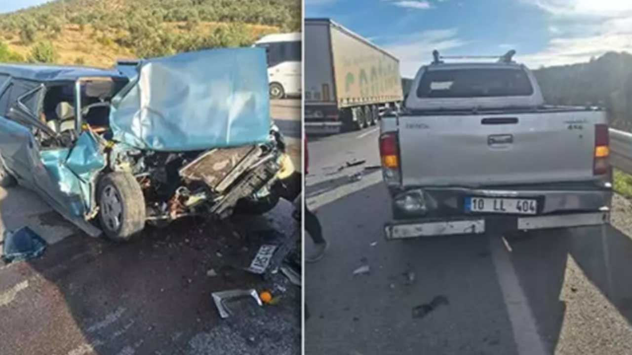 Foto - Tofaş ile kamyonet kaza yaptı! İşte sonuç: Biri hurdaya döndü, diğerine hiçbir şey olmadı